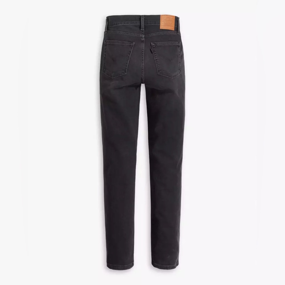 Women High Rise Jeans washed black